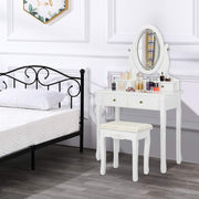 VINGLI Lighted Vanity Set Makeup Table with Mirror Dresser Desk