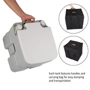 VINGLI Portable Camping Toilet w/Capacity Tank