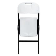 VINGLI 4 Pcs Portable HDPE Folding Chairs with Steel Frame