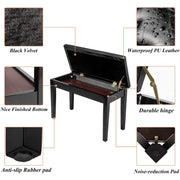 VINGLI Piano Bench with Storage Compartment Piano Stool Vanity Stool