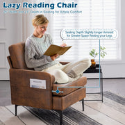 VINGLI AC118 25" Fabric Oversized Upholstered Accent Chair