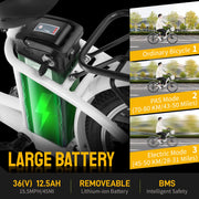 PEXMOR Electric Bike for Adults 26inch Electric Cruiser Bicycle Shimano 6-Speed 350W Ebike