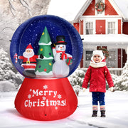 VINGLI 6/7.7/8 ft Height Inflatable LED Lighted Christmas Tree Santa Snowman Blow up Yard Decoration