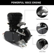 PEXMOR 100cc Bicycle Engine Kit 26-28inch Bikes Motor Refit Full Set