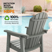 VINGLI Tall Adirondack Chair Bar Stools with Cup Holder