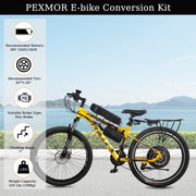 PEXMOR 24inch Electric Bike Conversion Kit  Ebike Wheel Electric Bicycle Hub Motor Kit 3 Modes Controller 36V 750W Ebike Conversion Kit