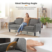 VINGLI 71" Small 3 Seat Couch Sofa