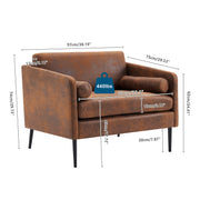 VINGLI AC119 Mid Century Oversized Upholstered Accent Chair