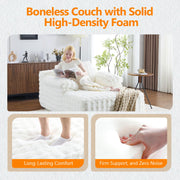 VINGLI Chaise Lounge Sofa Cloud Boneless Chair
