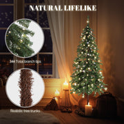 VINGLI 5/6 Ft Pre-lit Artificial Christmas Tree with Realistic Branch Tips for Home Office Party Decoration