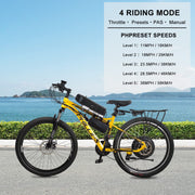 PEXMOR 26" E-Bike  Front/Rear Wheel Conversion Kit