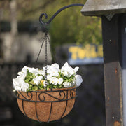 VINGLI 4 PCS Metal Round Hanging Planter Basket 10 Inch/ 12 Inch/ 14 Inch
