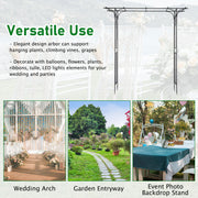 VINGLI Garden Arch Arbor For Party Plant Climbing Pergola Backyard Lawn Garden Trellis