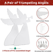 VINGLI 3FT Set of 2 Outdoor Christmas Decorations Angels