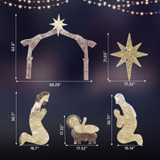 VINGLI Large Outdoor Nativity Scene Weather Resistant Christmas Decorations