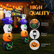 VINGLI Halloween Inflatables Archway with Light