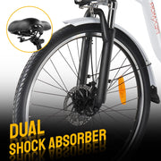 PEXMOR Electric Bike for Adults 26inch Electric Cruiser Bicycle Shimano 6-Speed 350W Ebike