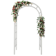VINGLI Vinyl Garden Arbor PVC Wedding Arch White