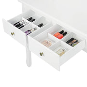 VINGLI Lighted Vanity Set Makeup Table with Mirror Dresser Desk