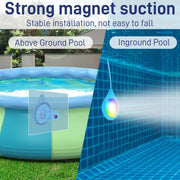 VINGLI LED Pool Lights with APP Control Waterproof 20W Smart Magnetic Lamp with 26ft Cord