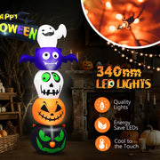 VINGLI Halloween Inflatables Archway with Light