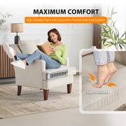 VINGLI Mid-Century Modern Accent Chair Upholstered Armchair Comfy Sofa Chair Reading Chair