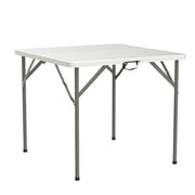 VINGLI 34” Square Folding Table Plastic Fold Card Table