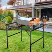 VINGLI 3FT Folding Grill Table Adjustable Heigh Outdoor Camping Table