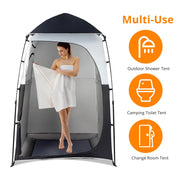 VINGLI 6.8FT  Outdoor Shower Tent  Pop Up Shelter with Mesh Floor