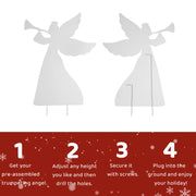 VINGLI 3FT Set of 2 Outdoor Christmas Decorations Angels