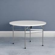 VINGLI 48" Round Folding Table 4FT Portable Plastic Card Table