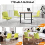 VINGLI Stacking Chairs Set 350Ibs Waiting Room Chairs