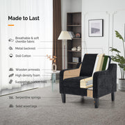 VINGLI AC117 30" Chenille Modern Oversized Upholstered Accent Chair