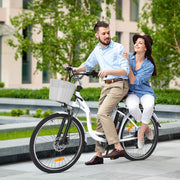 PEXMOR Electric Bike for Adults 26inch Electric Cruiser Bicycle Shimano 6-Speed 350W Ebike