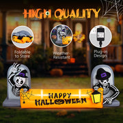 VINGLI Halloween Decoration Outdoor Inflatables Decor with Light