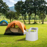 VINGLI Portable Toilet Indoor Outdoor Bedside Commode with Inner Bucket
