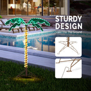 VINGLI 4/5/7 FT Lighted Artificial Palm Tree for The Beach, Pool, Yard, Christmas Holiday Decor