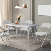 VINGLI Pu Leather Folding Chairs with Padded Seats 350lbs