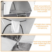 VINGLI 6.8FT  Outdoor Shower Tent  Pop Up Shelter with Mesh Floor