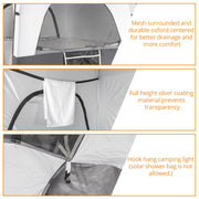 VINGLI 6.8 FT 1 Room Camping Shower Tent with Carrying Bag