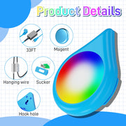 VINGLI LED Pool Lights with APP Control Waterproof 20W Smart Magnetic Lamp with 26ft Cord