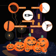 VINGLI Inflatable Halloween Pumpkin Decorations with LED Lights