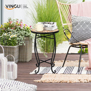 VINGLI HT-MSK009 14 Inch  Mosaic Outdoor Side Table