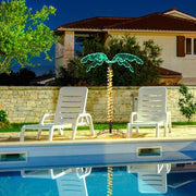 VINGLI 4/5/7 FT Lighted Artificial Palm Tree for The Beach, Pool, Yard, Christmas Holiday Decor