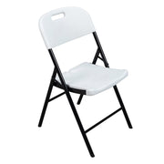 VINGLI 4 Pcs Portable HDPE Folding Chairs with Steel Frame