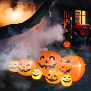 VINGLI Inflatable Halloween Pumpkin Decorations with LED Lights