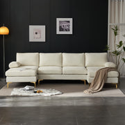 VINGLI SS105 110" Comfortable Chenille U-Shaped Sectional Sofa Couch