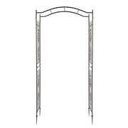 VINGLI Garden Arbor Arch for Climbing Plants Outdoor Garden Lawn Party Backyard Black