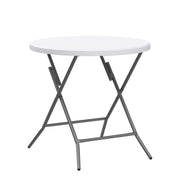 VINGLI 32" Portable Folding Table Plastic Card Table Round