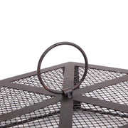 VINGLI 24in Hex-Shaped Fire Pit with Spark Screen & Poker Wood Burning Bonfire Firebowl Outdoor Portable Steel Firepit